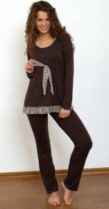 SHATO 319 пижама коричневая: купить в Киеве и Украине, цена, продажа в интернет-магазине женского белья Сила Красоты