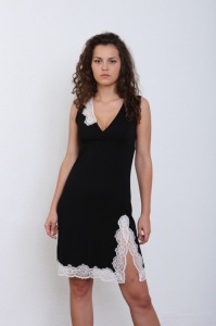 SHATO 304 сорочка черная: купить в Киеве и Украине, цена, продажа в интернет-магазине женского белья Сила Красоты