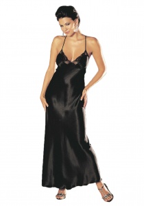 Ночное платье 20300 черное: купить в Киеве и Украине, цена, продажа в интернет-магазине женского белья Сила Красоты